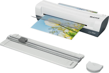 Leitz ilam home 4-in-1 a4 lamineerset met rolsnijmachine en hoekafronder - incl. hoezen