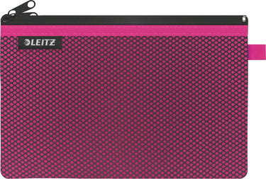 Leitz wow etui met twee vakken - opbergen en organiseren - maat l - roze