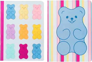 Kangaro schriften - b'log sweet candy - formaat a5 - met ruit 5mm - 2 stuks - met aarbeiengeur