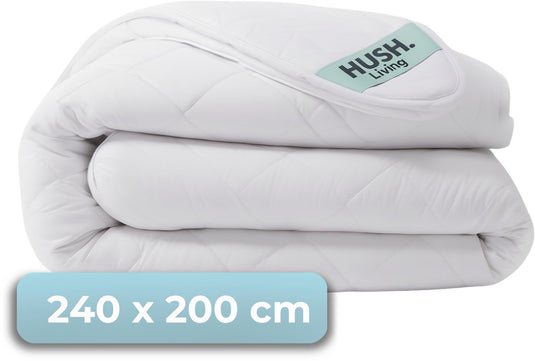 Hush. living hush living - synthetisch dekbed - alle seizoenen - 240x200 cm - 350 gsm hoogwaardige polyestervezel - met bevestigingslusjes - warm en licht