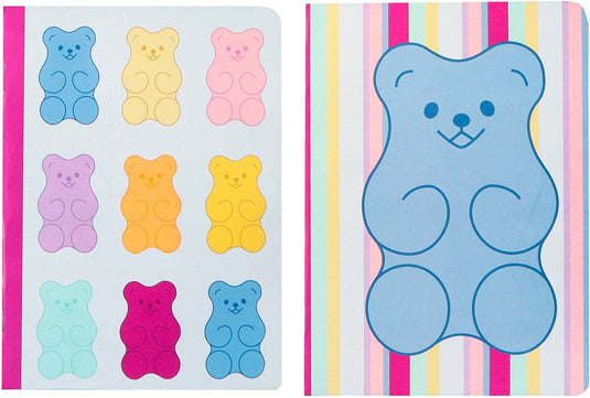 Kangaro schriften - b'log sweet candy - formaat a4 - met lijn - 2 stuks - met aarbeiengeur - an-122640-a