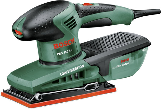 Bosch pss 250 ae vlakschuurmachine - op snoer - 250 w