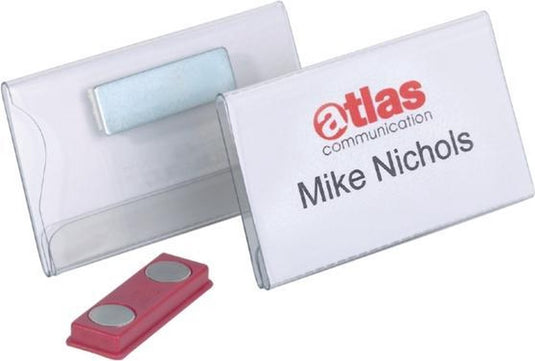 Durable naambord, regular - met magneet, kunststof, 75x40 mm, 25 ve kunststof