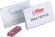 Durable naambord, regular - met magneet, kunststof, 75x40 mm, 25 ve kunststof