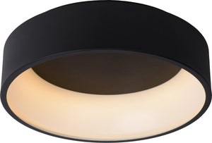 Lucide talowe led - plafonnière (plafondlamp) - ø 45,5 cm - led dimbaar - 1x30w 3000k - zwart