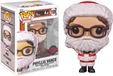 Funko pop! movies: the office - phyllis vance (as santa) #1189 special edition exclusive kerst holliday