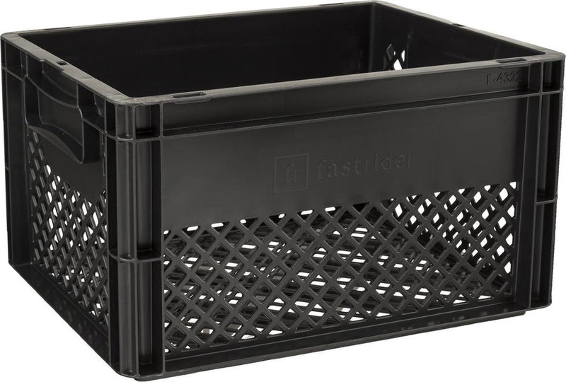 Load image into Gallery viewer, Fastrider fietskrat medium zwart recyclaat
