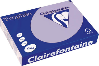 Clairefontaine trophée pastel a4 lila 120 g 250 vel