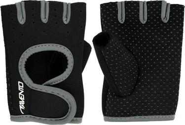 Avento fitness handschoenen - neopreen - zwart grijs - maat s m