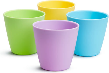 Munchkin multi gekleurde drinkbekers voor kinderen - vaatwasserbestendig - per 4 stuks - 237ml - kinderservies