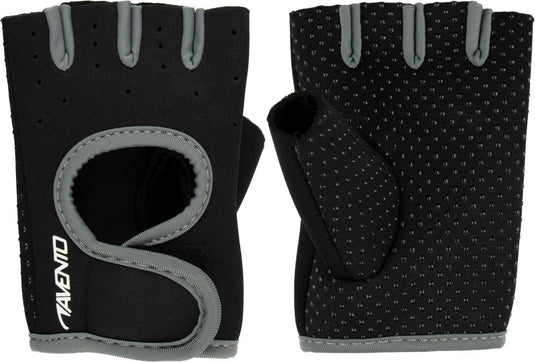 Avento fitness handschoenen neopreen - zwart grijs - l xl