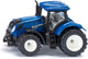 Siku tractor new holland 6,7 cm die-cast 1:87 blauw