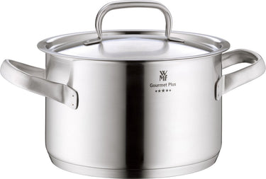 Wmf gourmet plus - kookpan middelhoog - ø16 cm - rvs - geschikt voor alle warmtebronnen - professionele kwaliteit