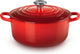 Le creuset braadpan signature kersenrood – ø 22 cm 3,3 liter – ronde gietijzeren braadpan – in levendige kersenrode tint – voor stoven, braden of soepen – geschikt voor inductie, oven en vaatwasser