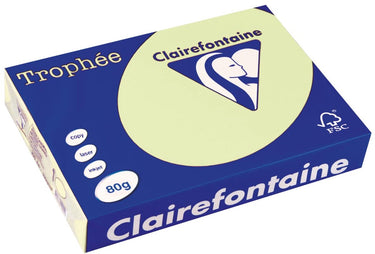 Clairefontaine trophée gekleurd papier, a4, 80 g, 500 vel, lichtgroen