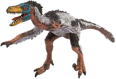 Bullyland 61466 – speelfiguur velociraptor museum lijn – ca. 9cm – levensecht en detailrijk vormgegeven – ideaal als educatief speelfiguur, decoratie of klein cadeautje voor kinderen vanaf 3 jaar.