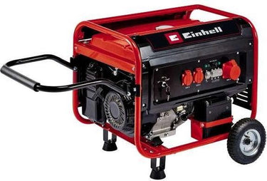 Einhell tc-pg 55 e5 aggregaat 4 takt generator 2x 230v + 1x 400v max. 5500 watt avr spanning 25 liter 7.5k kw
