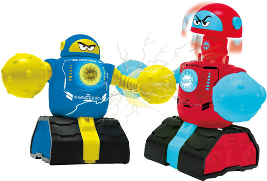 Lexibook powerman® fighters – set van 2 vechtrobots met uitwerpbare figuren, licht- en geluidseffecten