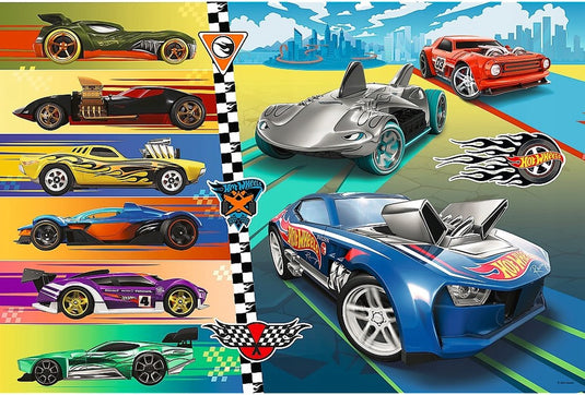 Trefl hot wheels maxi legpuzzel - 24 stukjes - vanaf 3 jaar