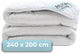 Hush. living hush living - synthetisch dekbed - 4 seizoenen - 240x200 cm - 200 gsm + 300 gsm hoogwaardige polyestervezel - met bevestigingslusjes - zacht en licht