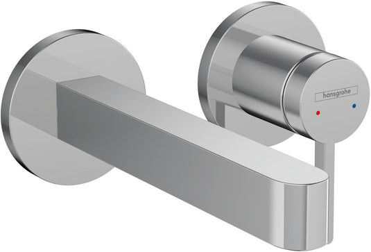 Hansgrohe finoris - inbouw wastafelmengkraan - ééngreeps bediening - met afvoerplug - 168mm - chroom