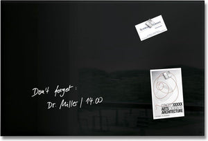 Sigel glasmagneetbord artverum 60x40cm zwart