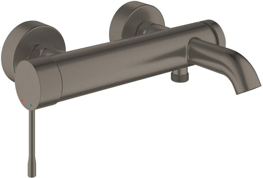 Grohe essence new badkraan - met waste - 15cm - hard graphite geborsteld - 33624al1