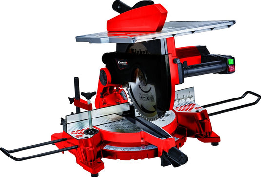 Einhell elektrische afkort-verstekzaag met boventafel tc-ms 3017 t - 1600 w - ø305 mm - maximale zaagbreedte: 170 mm - zwenkbare zaagkop: 45° - incl. 40 tands zaagblad