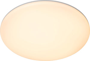 Lucide olson - plafonnière (plafondlamp) badkamer - ø 35 cm - led - cct - 1x36w 3000k 6500k - ip44 - opaal