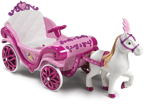Huffy disney princess paard met koets - elektrische ride-on