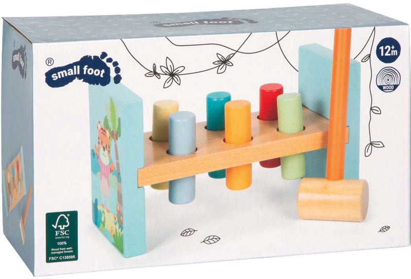 Load image into Gallery viewer, Small foot - houten hamerbank jungle friends fsc

