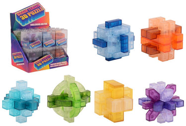 Johntoy 3d breinpuzzel transparant kleur