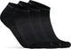 Craft active shaftless sock 3-pack unisex sportsokken - zwart 40-42