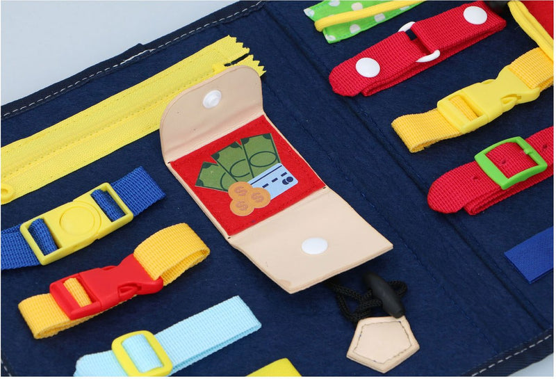 Load image into Gallery viewer, Eddy toys montessori activiteitenboek - kleding leren openen en sluiten - motoriek oefenen
