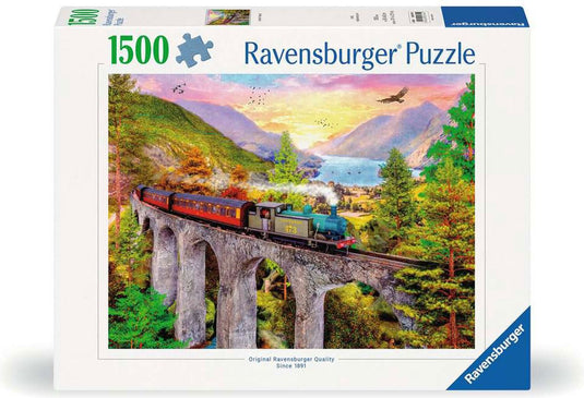 Ravensburger puzzel trein in de herfst - legpuzzel - 1500 stukjes