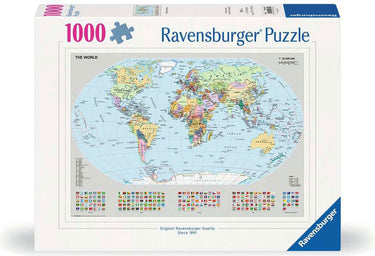 Ravensburger puzzel wereldkaart - legpuzzel 1000 stukjes educatief.