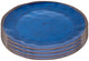 Bo-camp - dinerbord - halo - 4 stuks - melamine - blauw