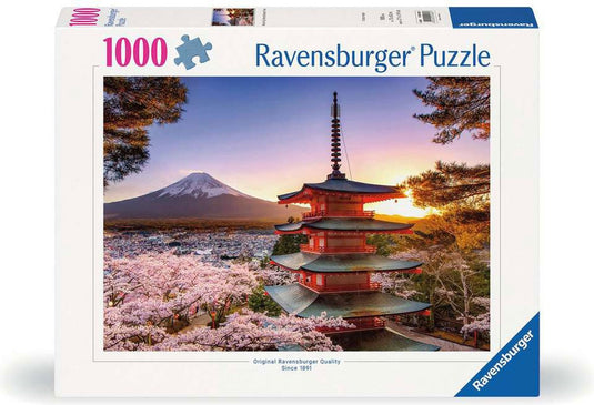 Ravensburger legpuzzel kersenbloesem bij fuji berg, 1000st.