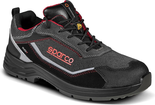 Sparco werkschoenen s1ps - indy detroit - zwart grijs — black — 42