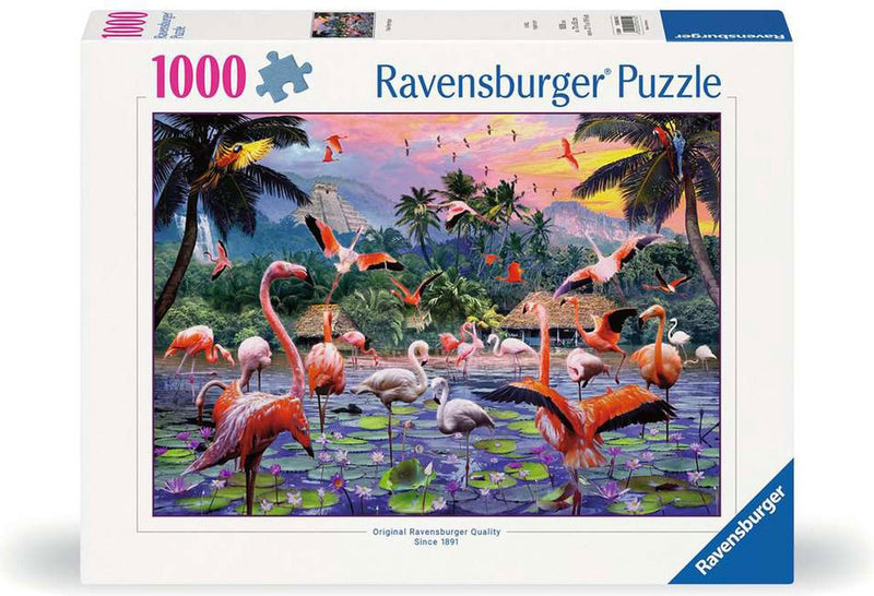 Load image into Gallery viewer, Ravensburger roze flamingo's 1000pcs
