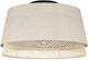 Eglo tabley plafondlamp - e27 - ø 38 cm - natuur|bruin|zwart - textiel