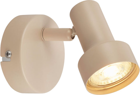 Briloner b.k.licht tapp - opbouwspot - plafondspot - 1x gu10 - taupe beige - ⌀8cm