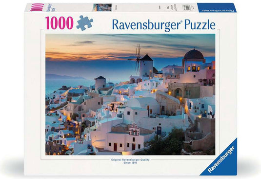 Ravensburger puzzel legpuzzel santorini avond - 1000 stukjes landschap.