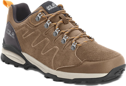 Jack wolfskin refugio texapore low w dames wandelschoenen - brown apricot- maat 37