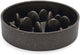 Designed by lotte pom antischrokbak hond - slow feeder hond - voerbak - vaatwasserbestendig - bamboe - grijs - 800 ml