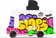 Candylab toys candycar vans: graffiti black (a807) 8,4x4,1x6,5cm, wooden diecast, in giftbox, 3+
