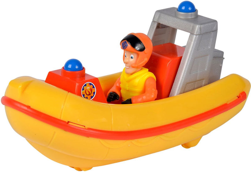 Load image into Gallery viewer, Simba brandweerman sam reddingsboot speelgoed met elvis figuur 17cm.
