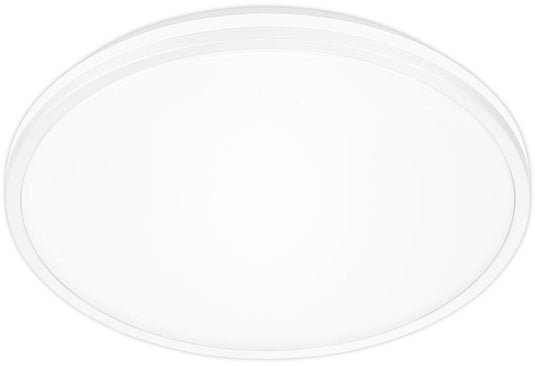 Briloner pulap a – led plafonniere – plafondlamp met eek a lichtbron* – indirect licht – neutraal wit licht – ø 33cm - wit