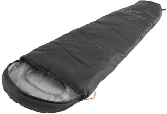 Easy camp easycamp starling mummy 8°c slaapzak zwart regular left zipper