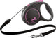 Flexi | rollijn black design cord roze